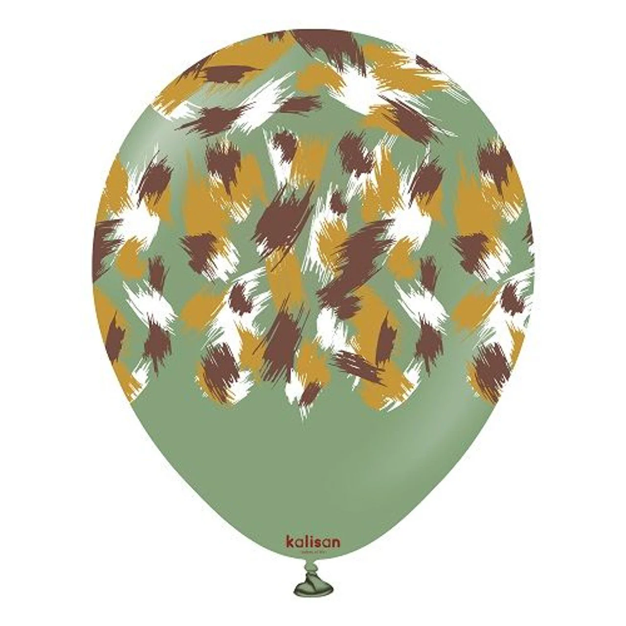 12" Kalisan Latex Balloons Printed Safari Savanna Eucalyptus (25 Count)