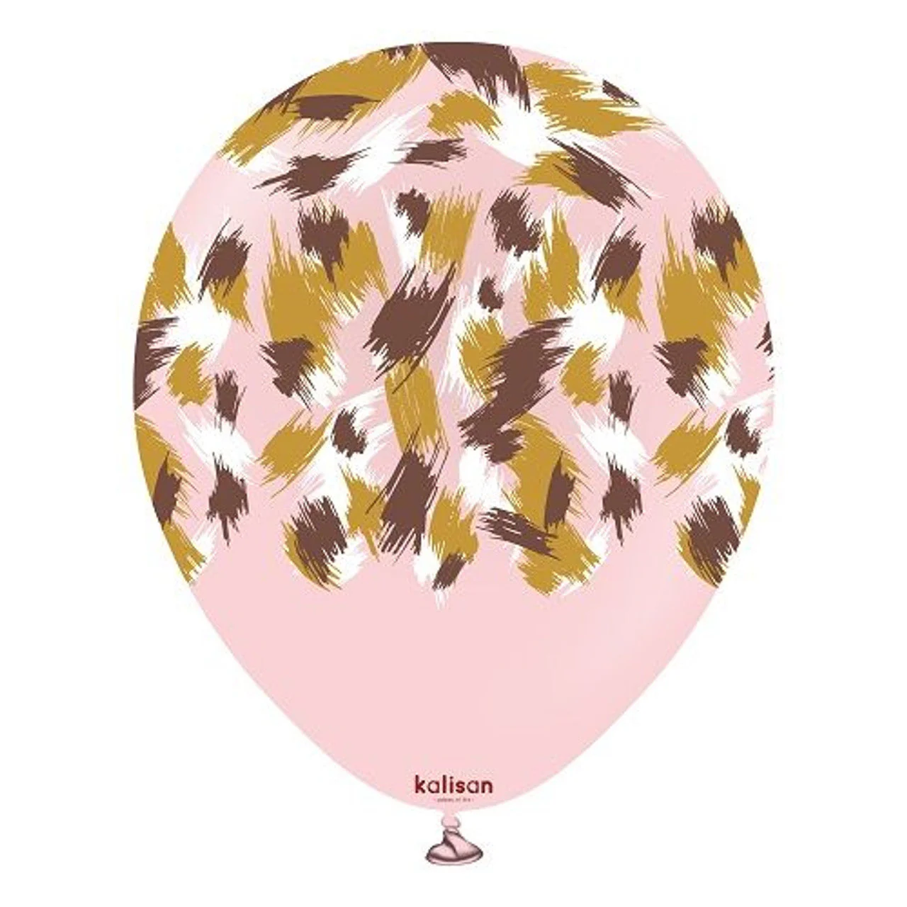 12" Kalisan Latex Balloons Printed Safari Savanna Macaron Pink (25 Count)