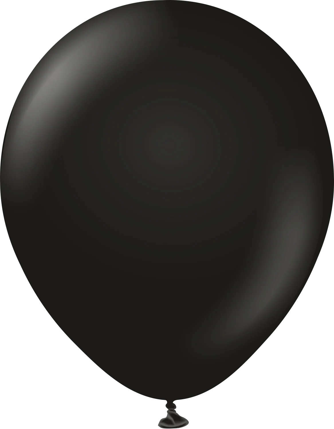 12" Kalisan Latex Balloons Standard Black (50 Per Bag)