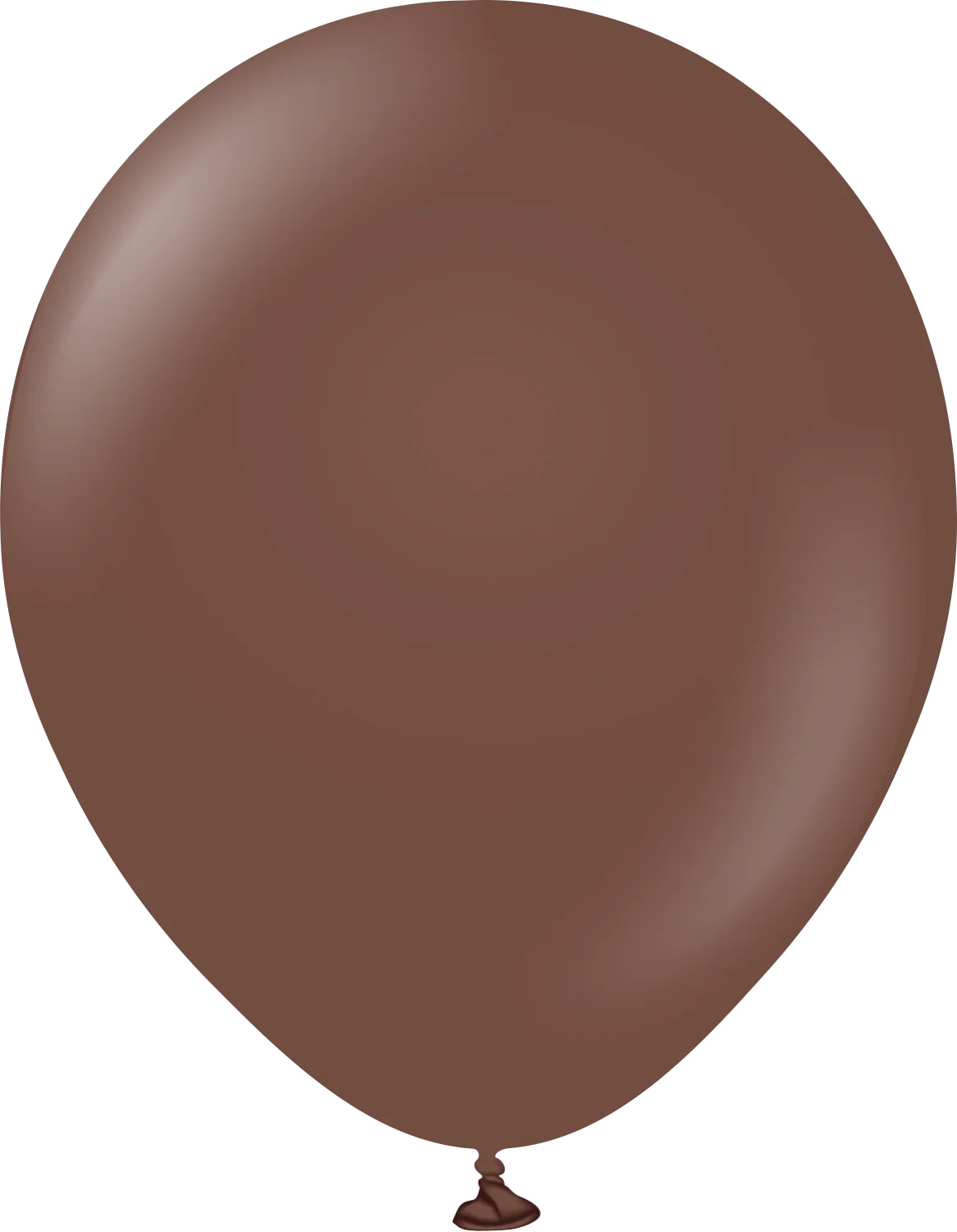 12" Kalisan Latex Balloons Standard Chocolate Brown (50 Per Bag)