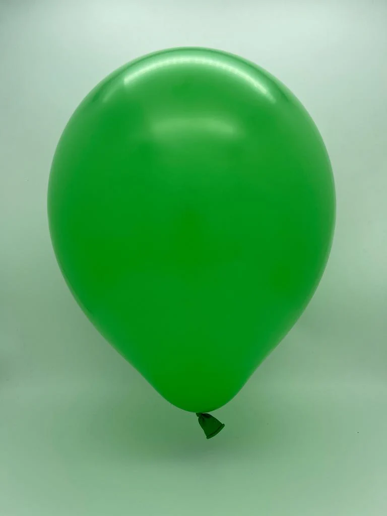 12" Kalisan Latex Balloons Standard Green (50 Per Bag) - Image 2