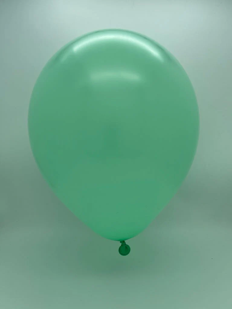 12" Kalisan Latex Balloons Standard Mint Green (50 Per Bag) - Image 2