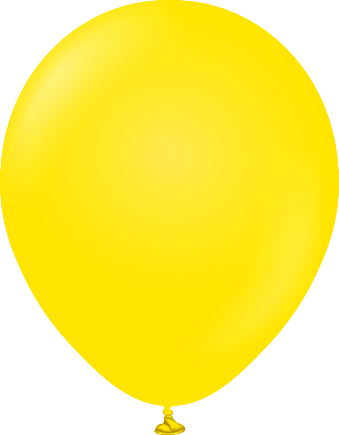 12" Kalisan Latex Balloons Standard Yellow (50 Per Bag)
