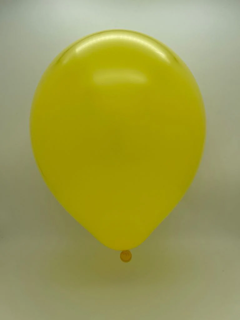 12" Kalisan Latex Balloons Standard Yellow (50 Per Bag) - Image 2