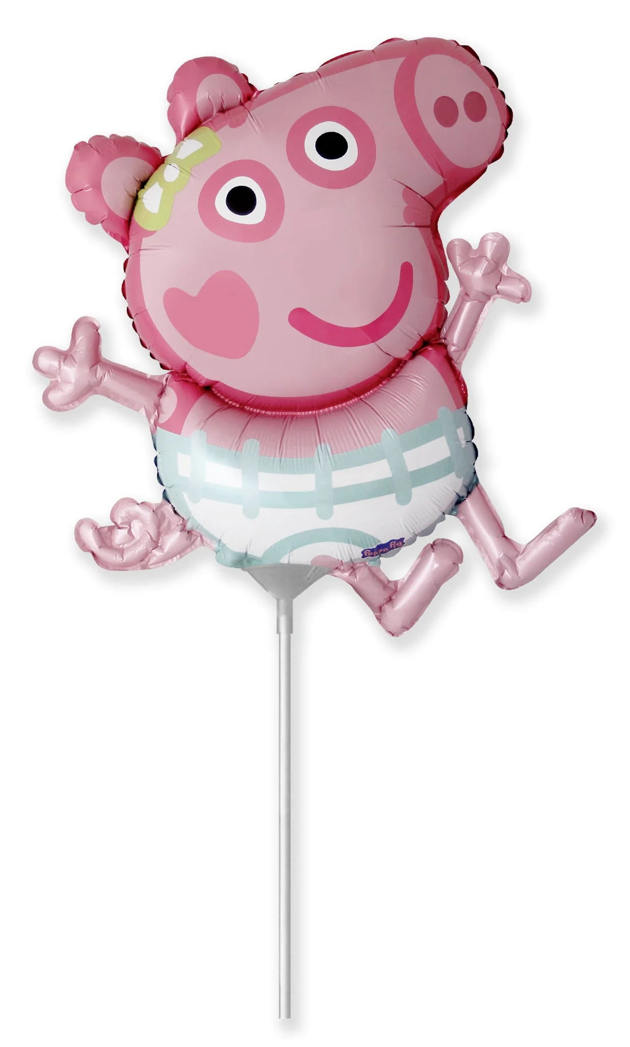 12" Airfill Only Peppa Pig Evie Pig Foil Balloon