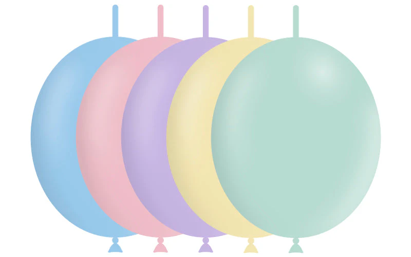 12'' Balloonia Brand Professional Line Latex Balloons Decolink Matte Assorted (50 Per Bag)