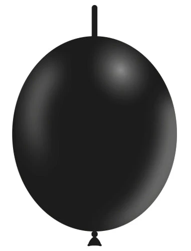 12'' Balloonia Brand Professional Line Latex Balloons Decolink Standard Black (50 Per Bag)