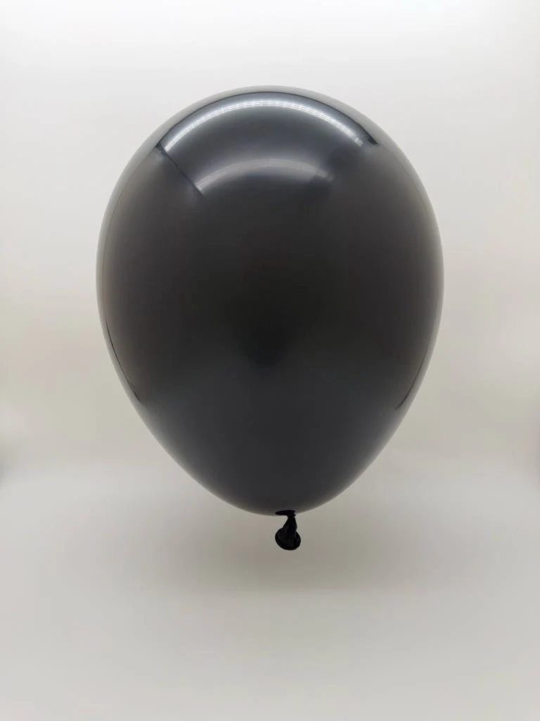 12'' Balloonia Brand Professional Line Latex Balloons Decolink Standard Black (50 Per Bag) - Image 2