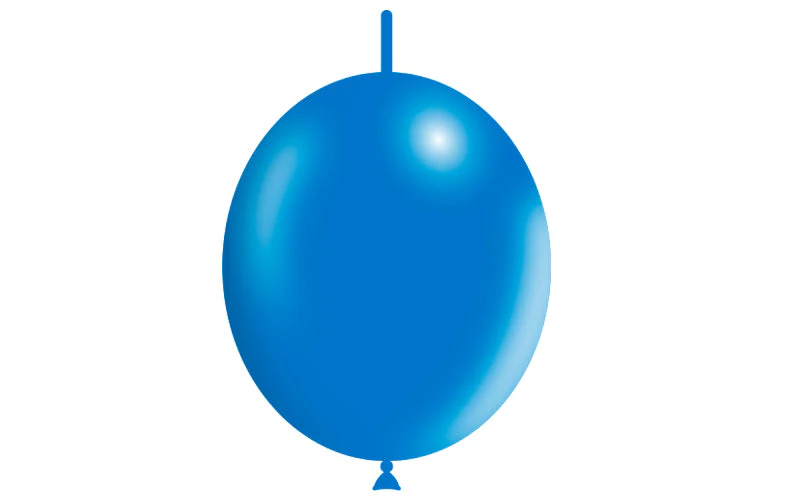 12'' Balloonia Brand Professional Line Latex Balloons Decolink Standard Blue (50 Per Bag) - Image 3