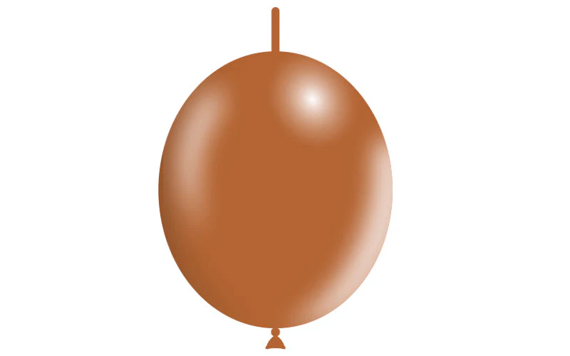 12'' Balloonia Brand Professional Line Latex Balloons Decolink Standard Brown (50 Per Bag) - Image 3