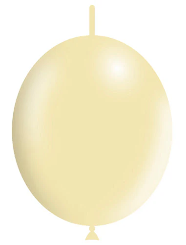 12'' Balloonia Brand Professional Line Latex Balloons Decolink Standard Ivory (50 Per Bag)