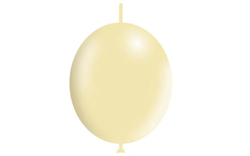 12'' Balloonia Brand Professional Line Latex Balloons Decolink Standard Ivory (50 Per Bag) - Image 3