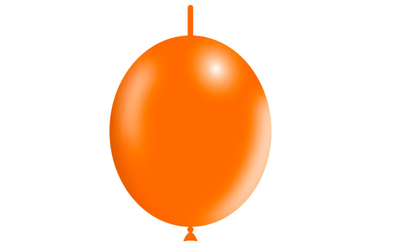 12'' Balloonia Brand Professional Line Latex Balloons Decolink Standard Orange (50 Per Bag) - Image 3