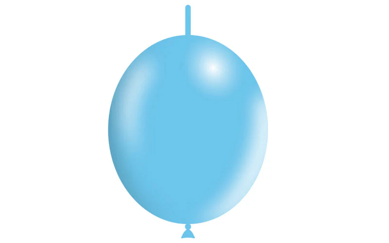 12'' Balloonia Brand Professional Line Latex Balloons Decolink Standard Sky Blue (50 Per Bag) - Image 3