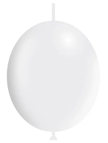 12'' Balloonia Brand Professional Line Latex Balloons Decolink Standard White (50 Per Bag)