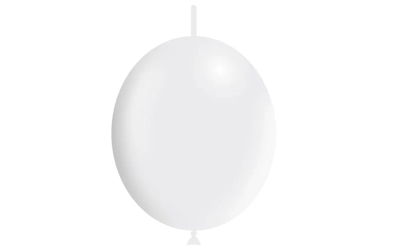 12'' Balloonia Brand Professional Line Latex Balloons Decolink Standard White (50 Per Bag) - Image 3