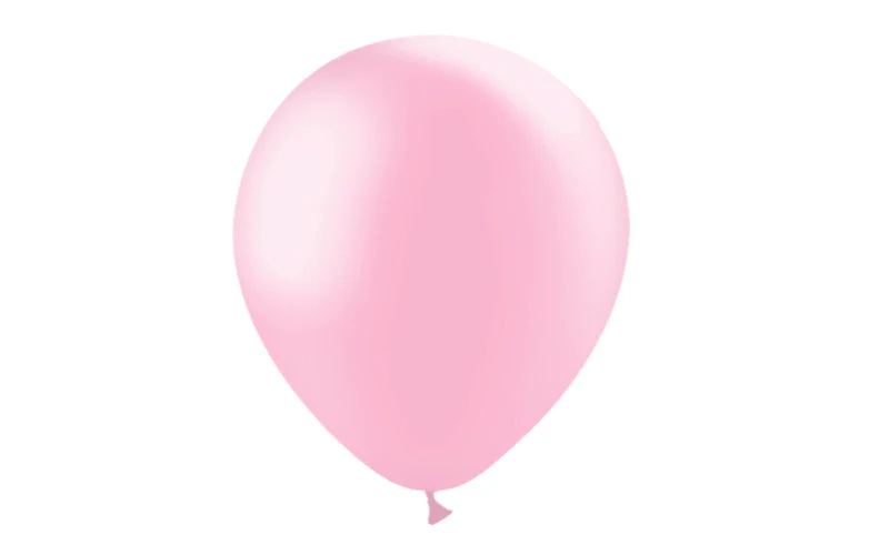 12'' Balloonia Latex Balloons Professional Line Metallic Baby Pink (50 Per Bag) - Image 3