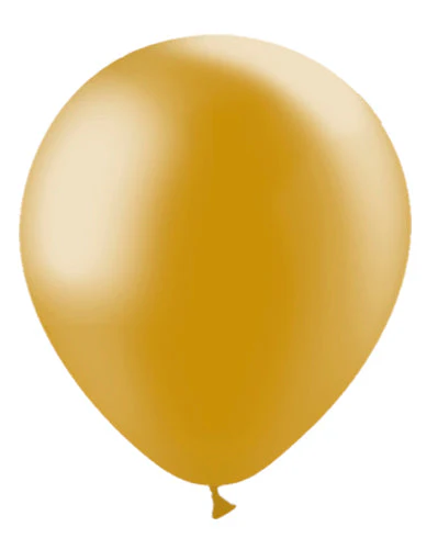 12'' Balloonia Latex Balloons Professional Line Metallic Gold (50 Per Bag)