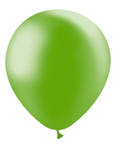 12'' Balloonia Latex Balloons Professional Line Metallic Green (50 Per Bag)