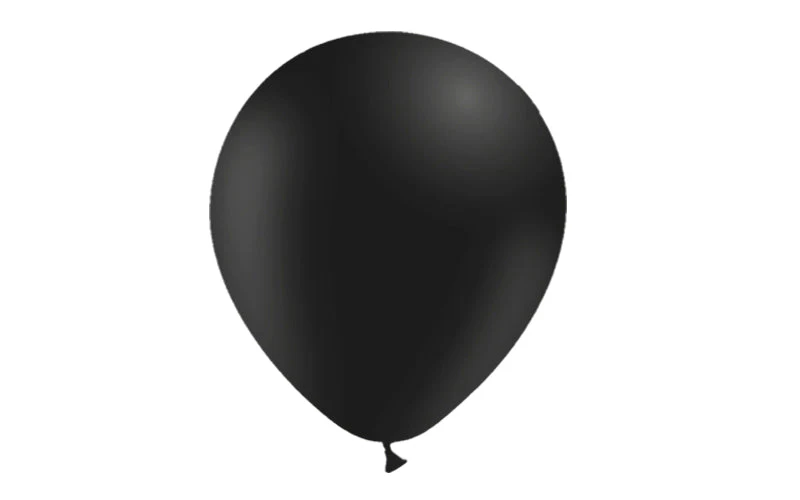 12'' Balloonia Latex Balloons Professional Line Standard Black (50 Per Bag) - Image 3