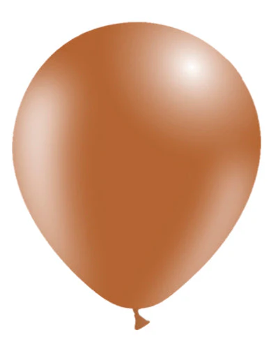 12'' Balloonia Latex Balloons Professional Line Standard Brown (50 Per Bag)