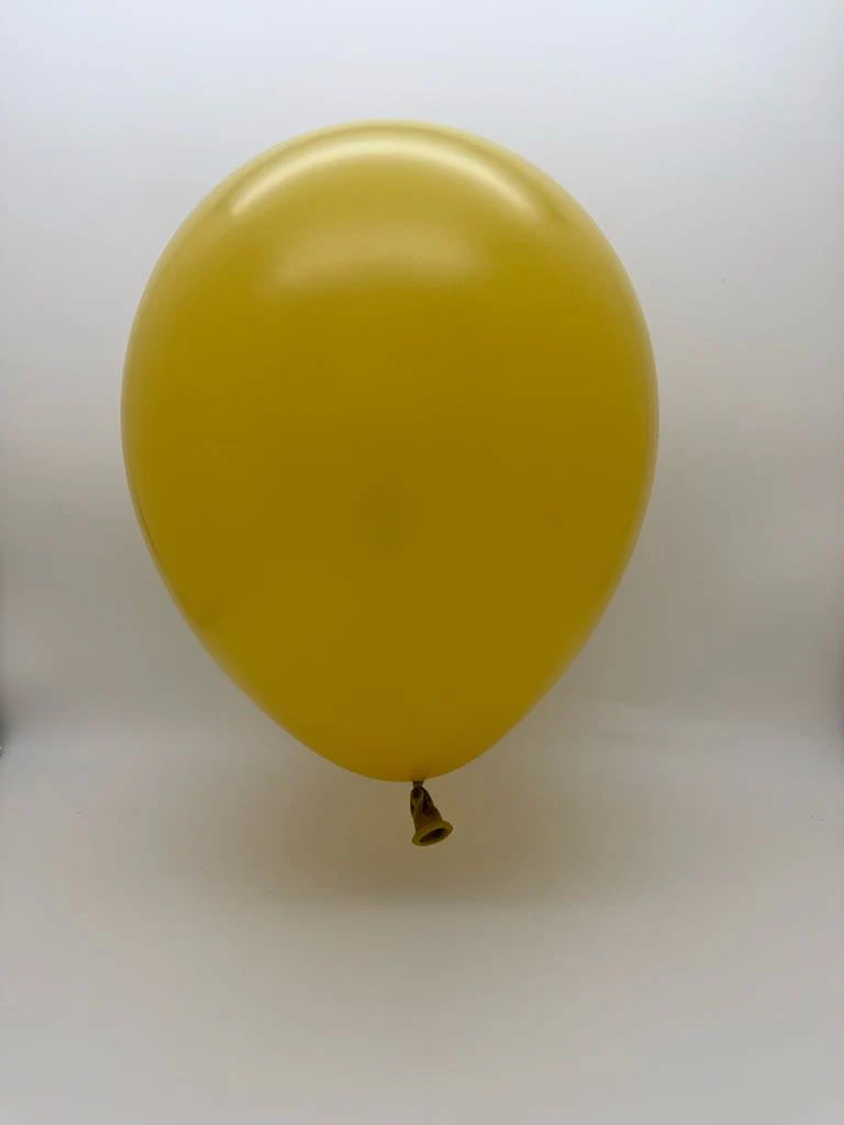 12'' Balloonia Latex Balloons Professional Line Vintage Mustard (50 Per Bag) - Image 2