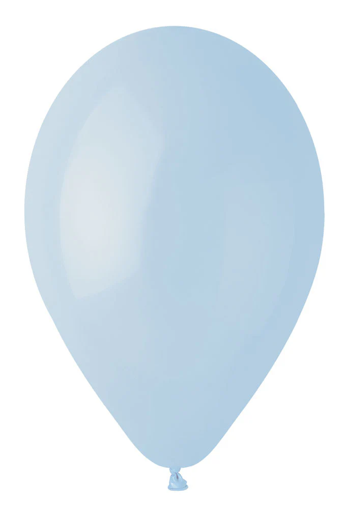 12" Gemar Latex Balloons (Bag of 50) Standard Powder Blue