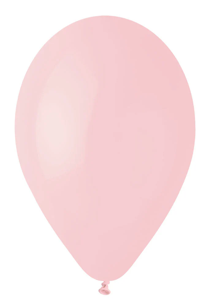 12" Gemar Latex Balloons (Bag of 50) Standard Powder Pink