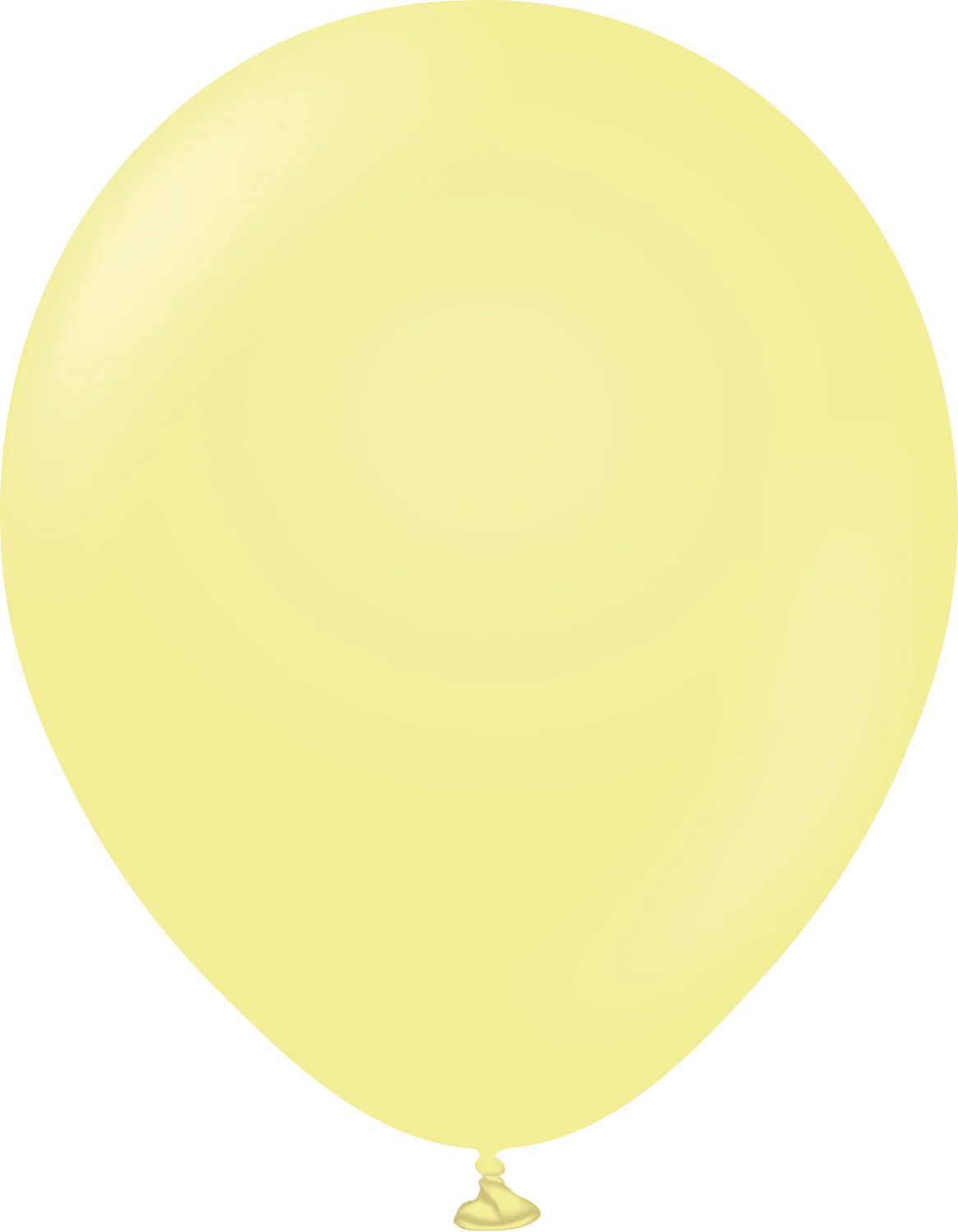 12" Kalisan Latex Balloons Pastel Matte Macaron Yellow - XL SuperSize Bag Count (500 Per Bag)