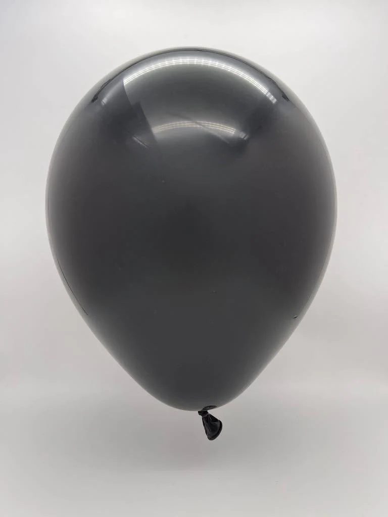 12" Kalisan Latex Balloons Standard Black - XL SuperSize Bag Count (500 Per Bag) - Image 2