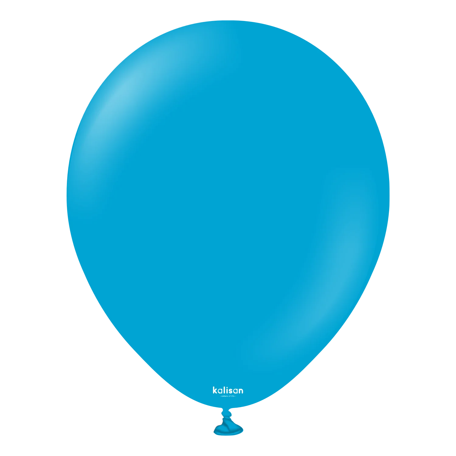 12" Kalisan Latex Balloons Standard Caribbean Blue (50 Per Bag)