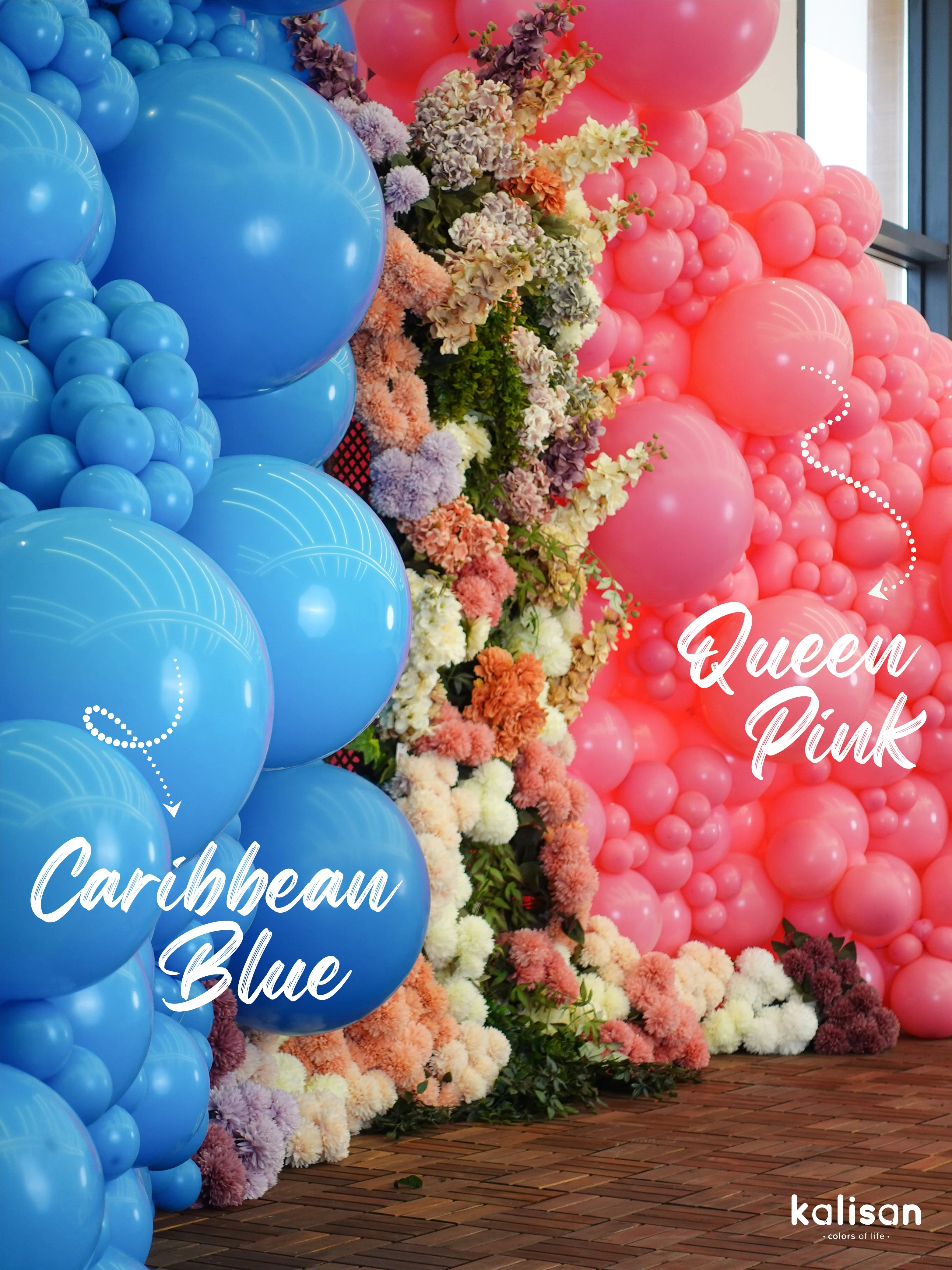 12" Kalisan Latex Balloons Standard Caribbean Blue (50 Per Bag) - Image 6
