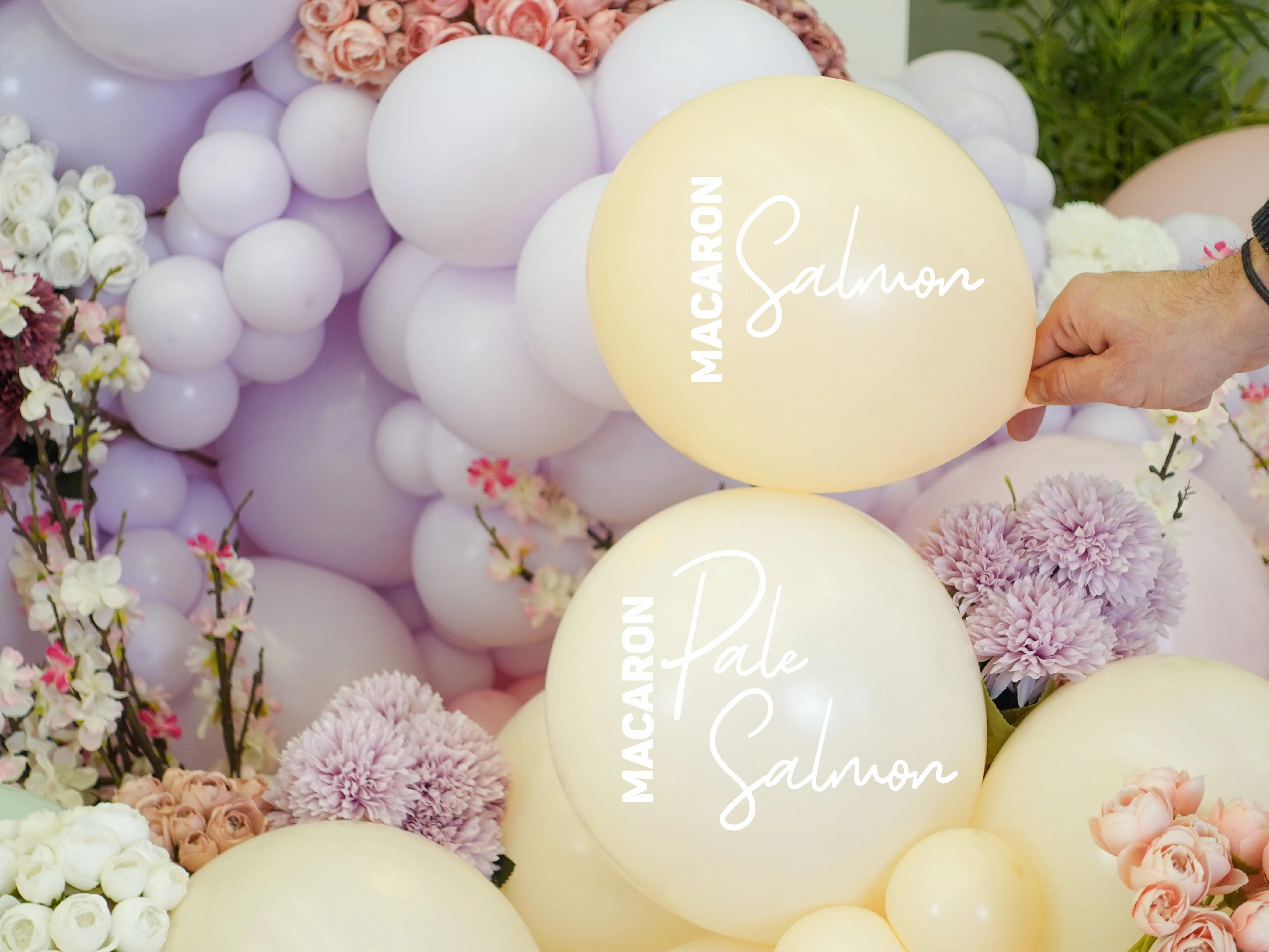 12" Kalisan Latex Balloons Standard Macaron Pale Salmon (50 Per Bag) - Image 3