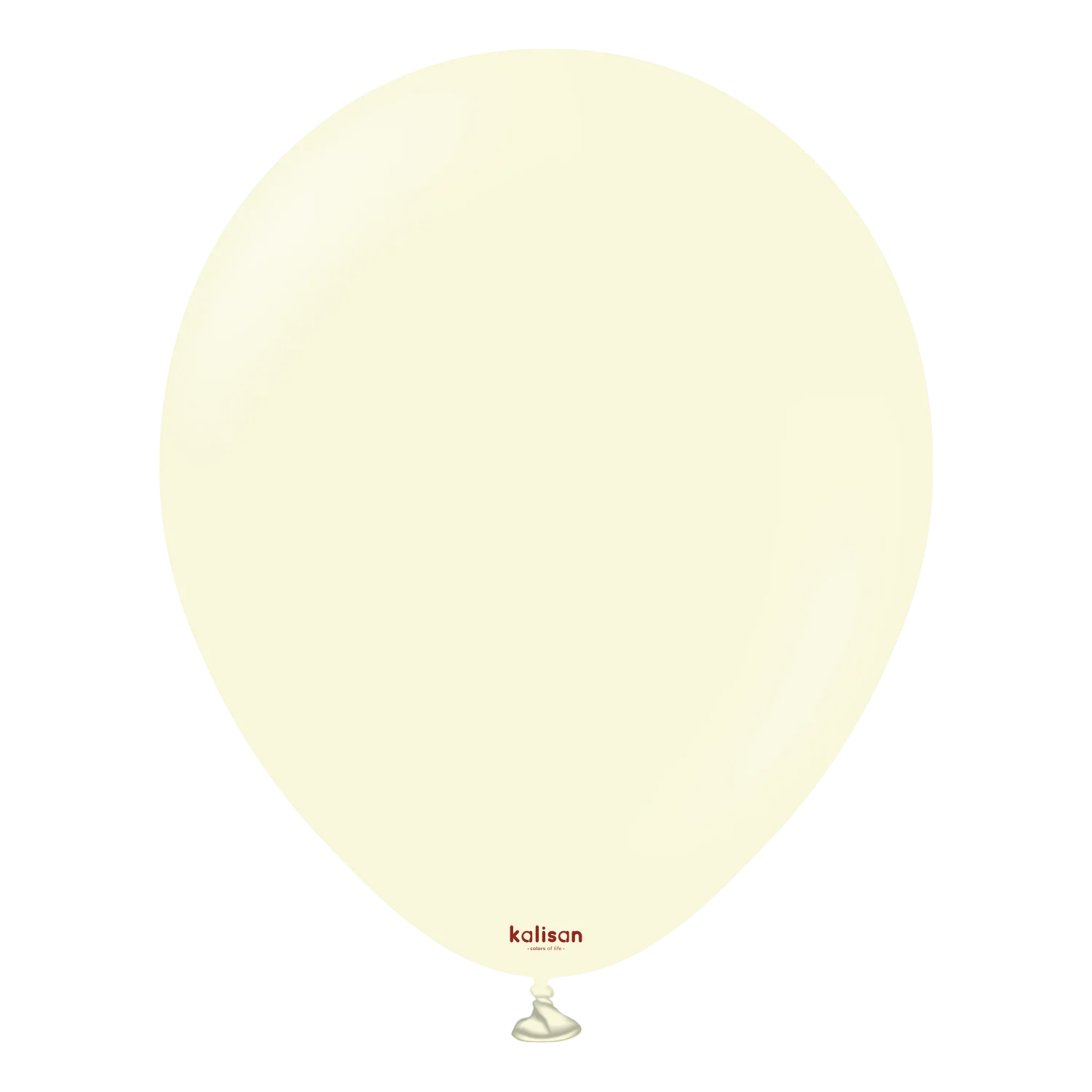 12" Kalisan Latex Balloons Standard Macaron Pale Yellow (50 Per Bag)