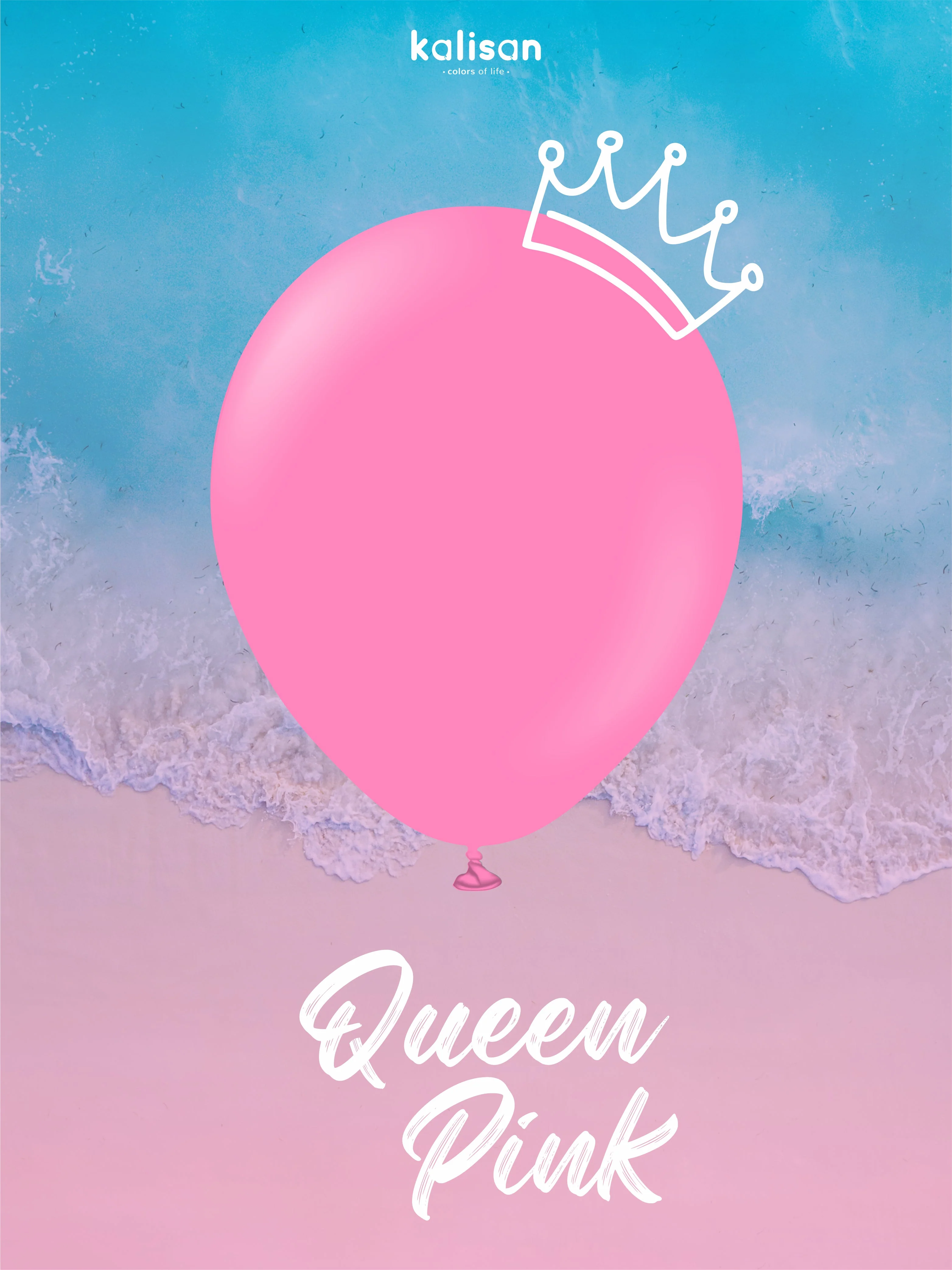 12" Kalisan Latex Balloons Standard Queen Pink (50 Per Bag) - Image 9