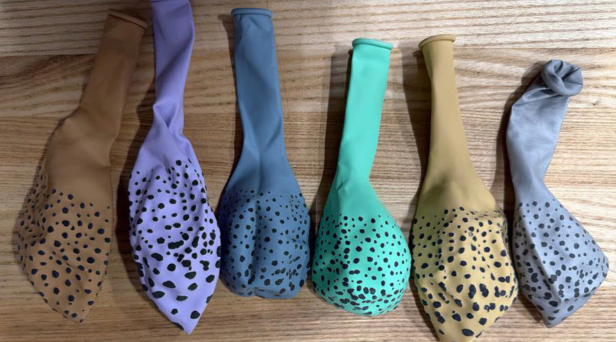 12" Kalisan Printed Cheetah Assorted (6 Piece Sample Pack) of Latex Balloons - Image 2