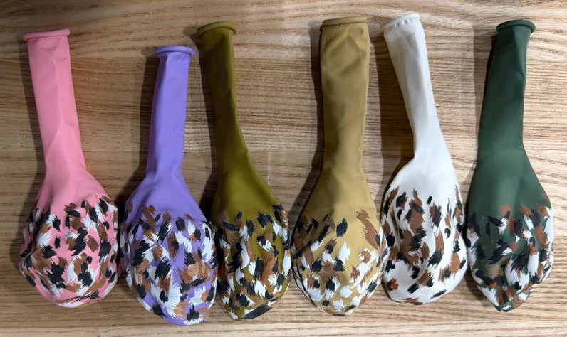 12" Kalisan Printed Savanna Assorted (6 Piece Sample Pack) of Latex Balloons - Image 2