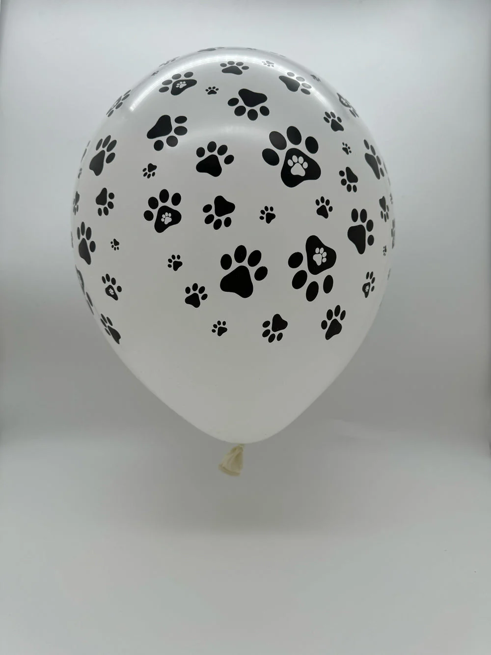 12" Latex Balloons All Around (25 Per Bag) Paw Print Decomex White - Image 3