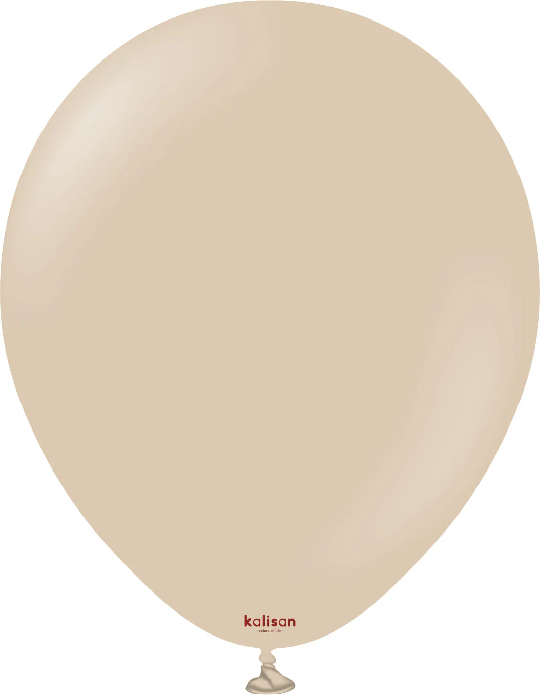 12" Kalisan Latex Balloons Standard Hazelnut - XL SuperSize Bag Count (500 Per Bag)