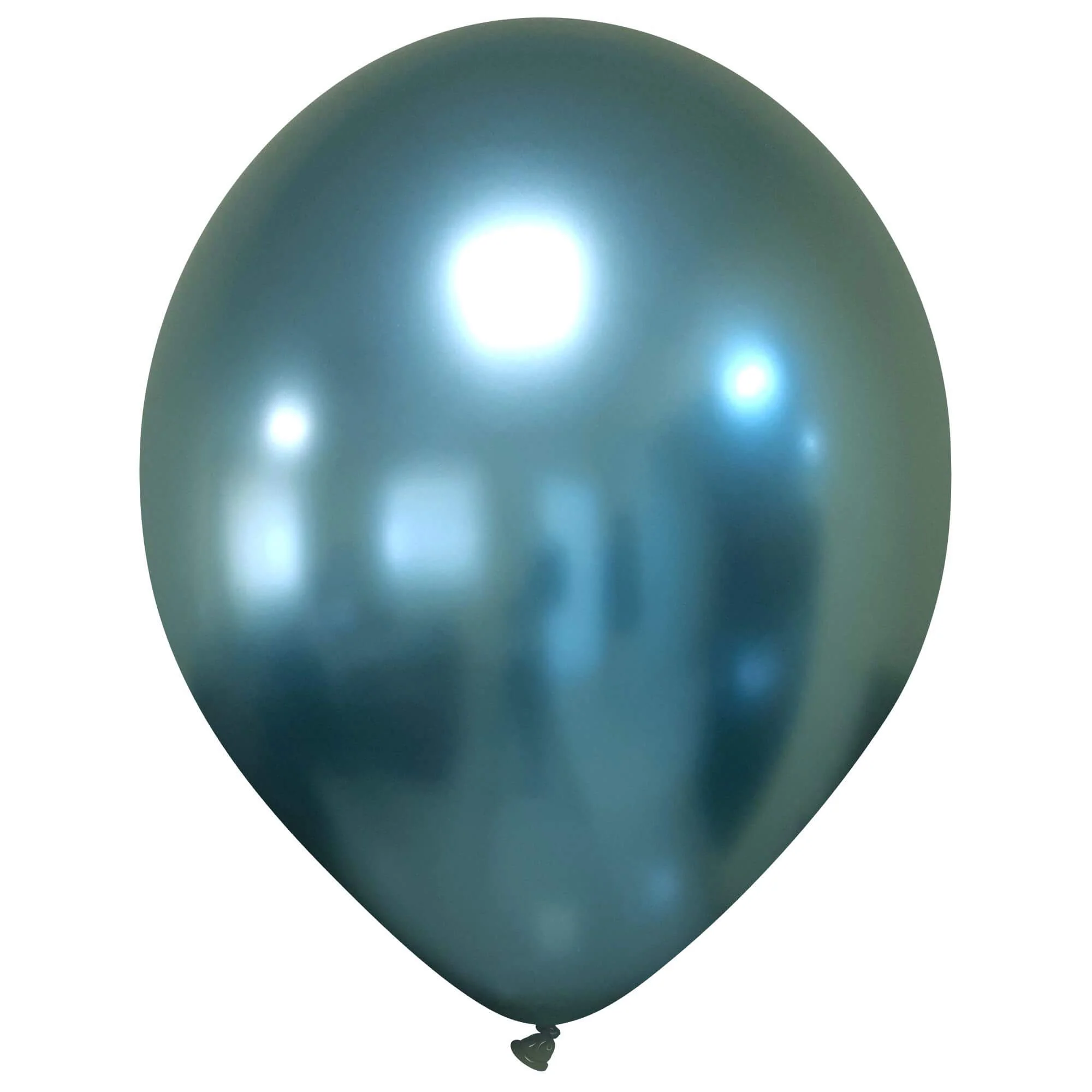 13" Cattex Titanium (Chrome/Mirror) Sky Blue Latex Balloons (50 Per Bag)