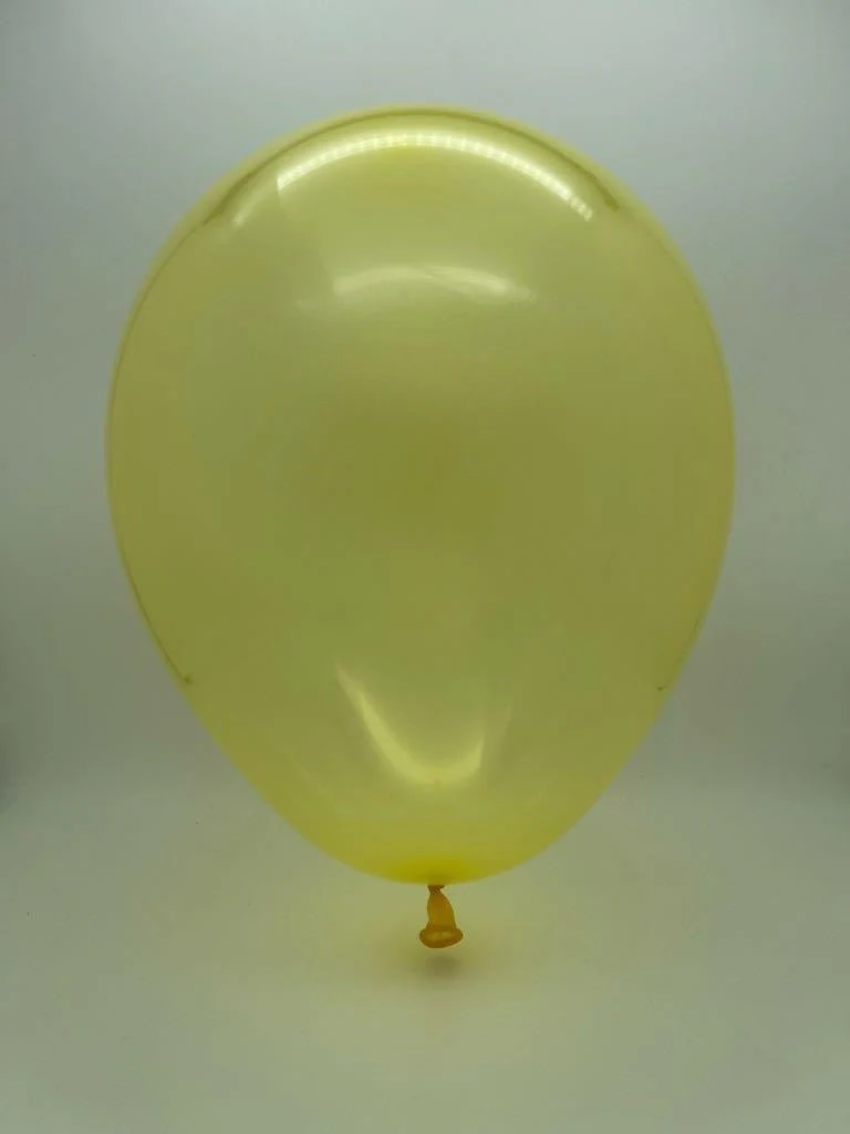 13" Gemar Latex Balloons (Bag of 50) Rainbow Pastel Crystal Yellow - Image 2
