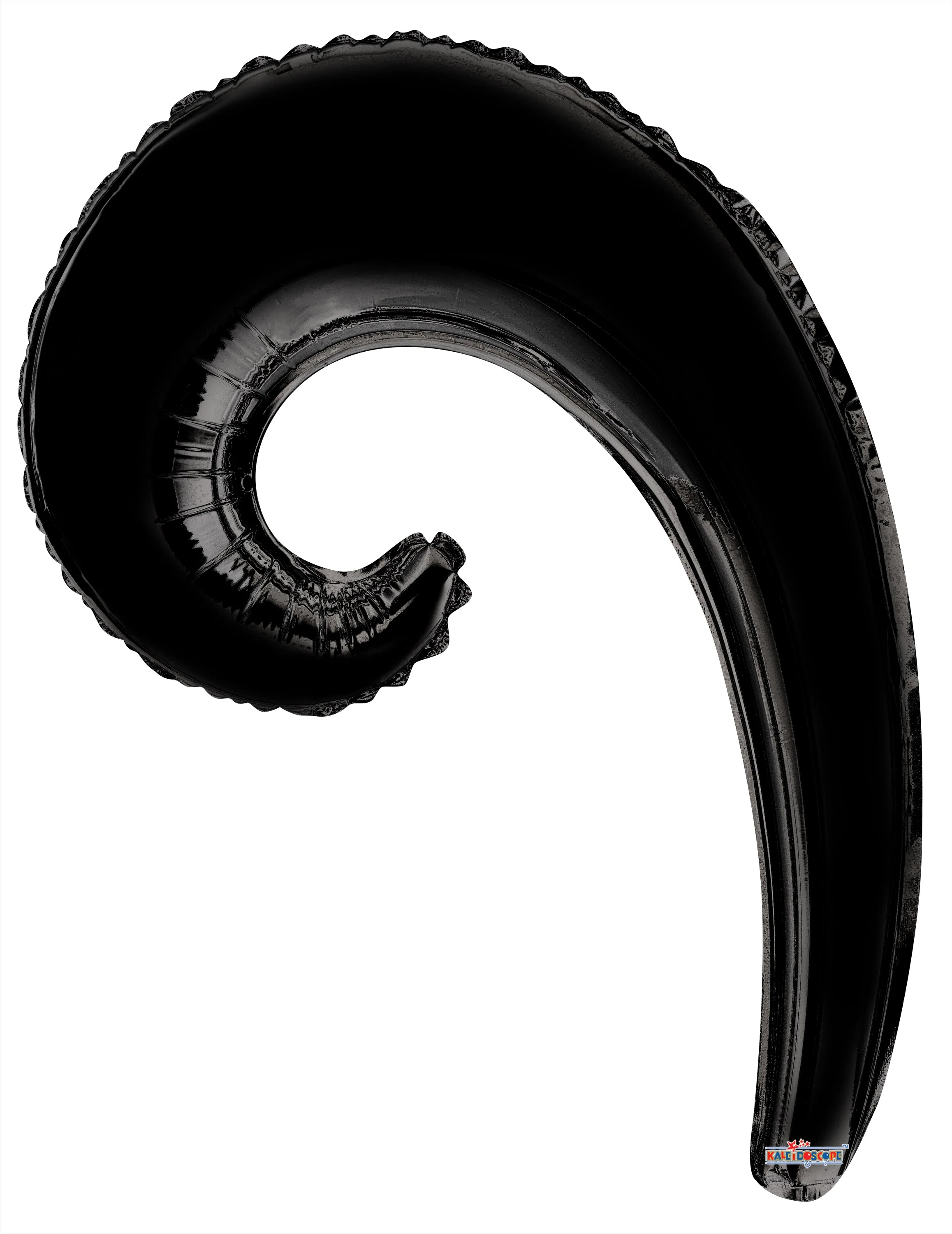 14" Airfill Only Airfill Only Kurly Wave Black Gellibean Balloon
