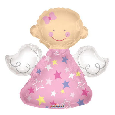 14" Airfill Only (Sticks Sold Separately) Angel Mini Shape Balloon