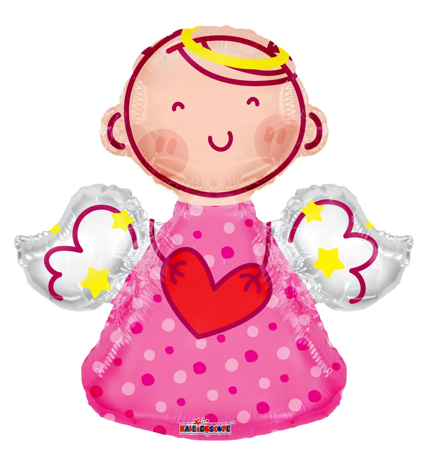 14" Airfill Only (Sticks Sold Separately) Angel Pink Shape Balloon
