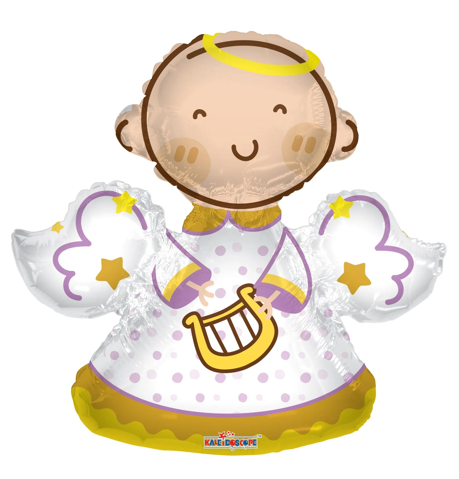 14" Airfill Only (Sticks Sold Separately) Baby Angel Shape Gellibean Balloon