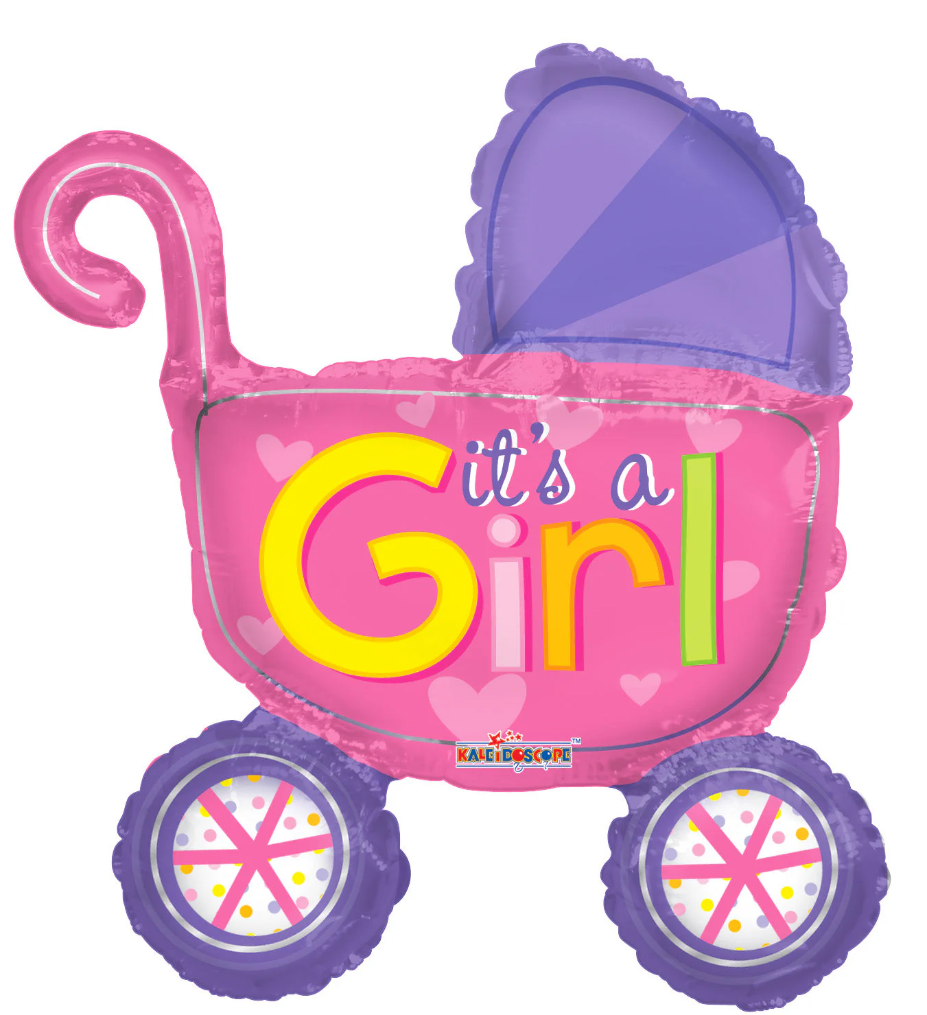 14" Airfill Only (Sticks Sold Separately) Baby Stroller Girl Mini Shape Balloon