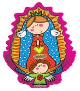 14" Airfill Only (Sticks Sold Separately) Distroller Virgencita Balloon (Spanish)