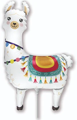 14" Airfill Only (Sticks Sold Separately) Llama Mini Foil Balloon