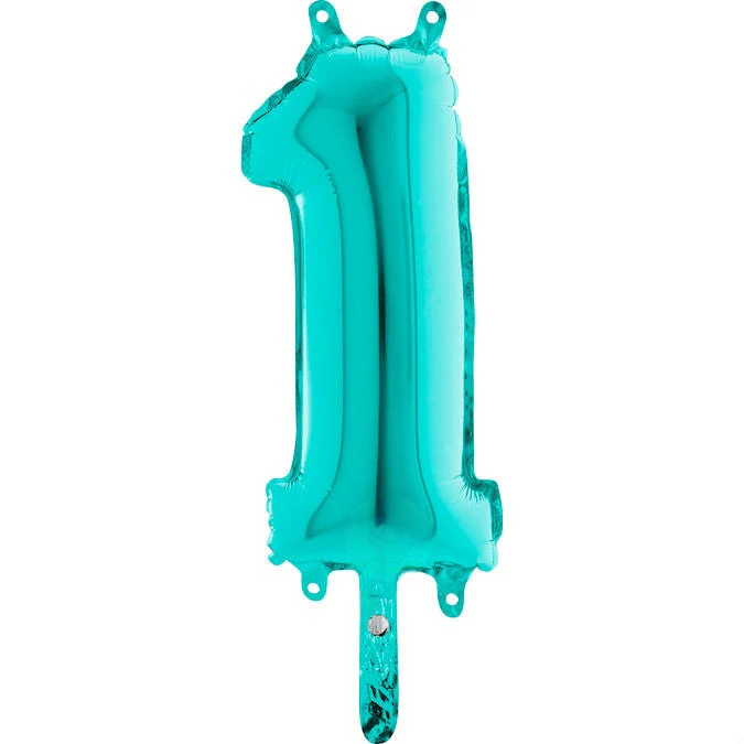 14" Airfill Only (Sticks Sold Separately) (Self Sealing) Number 1 Tiffany Balloon