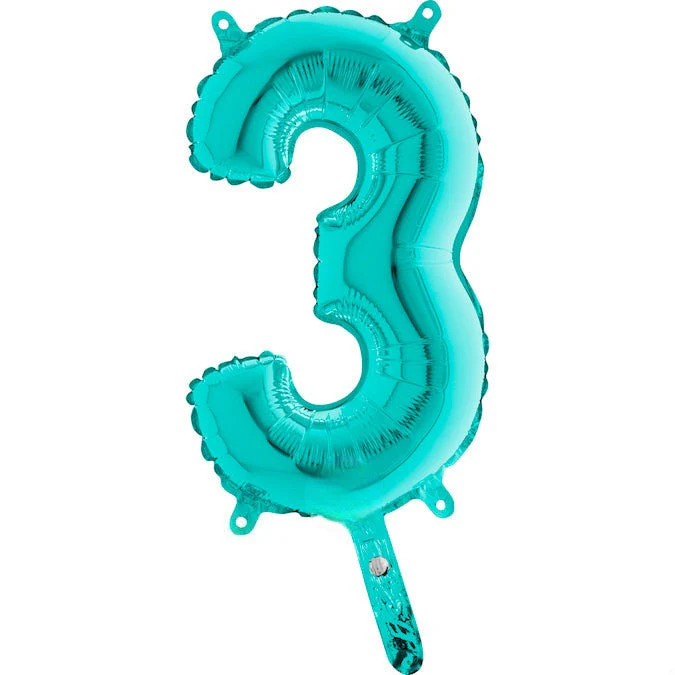 14" Airfill Only (Sticks Sold Separately) (Self Sealing) Number 3 Tiffany Balloon